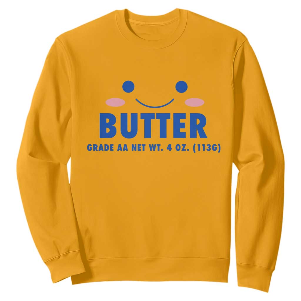 Kawaii Butter Stick Grade AA Cute Halloween Costume Sweatshirt Funny Baking Lovers Foodie Humor