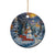 Personalized Snowman Christmas Ceramic Ornament Nostalgic Xmas Merry Christmas TS02 Printyourwear