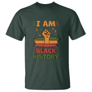 I Am Black History Month T Shirt African American Pride Celebration TS02 Dark Forest Green Printyourwear