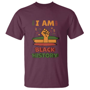 I Am Black History Month T Shirt African American Pride Celebration TS02 Maroon Printyourwear