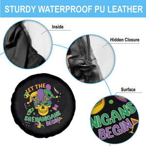 Mardi Gras Skull Spare Tire Cover Let The Shenanigans Begin Mardi Gras Costume Mask TS02 Print Your Wear