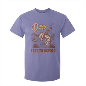 Western Cowboy T Shirt For Kid Deny Defend Depose TS02 Violet Print Your Wear