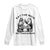 Funny Raccoon Possum Meme Long Sleeve Shirt Eat The Rich Not Their Scraps Sarcasm Retro Minimalist TS02 White Print Your Wear