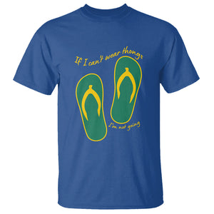 Funny Aussie Slang T Shirt If I Can't Wear Thongs I'm Not Going Flip Flops TS02 Royal Blue Printyourwear