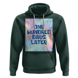 Funny 100 Days of School Hoodie One Hundred Days Later TS02 Dark Forest Green Printyourwear