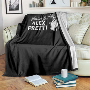 Justice for Alex Pretti Floral Memorial Throw Blanket Minneapolis Jan 24 2026 Tribute TS02 Print Your Wear