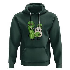 Cute Kids St. Patricks Day Hoodie Green Eggs Green Ham Smile Face Costume TS02 Dark Forest Green Printyourwear