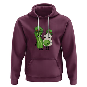 Cute Kids St. Patricks Day Hoodie Green Eggs Green Ham Smile Face Costume TS02 Maroon Printyourwear