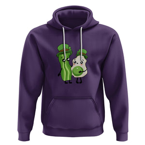 Cute Kids St. Patricks Day Hoodie Green Eggs Green Ham Smile Face Costume TS02 Purple Printyourwear