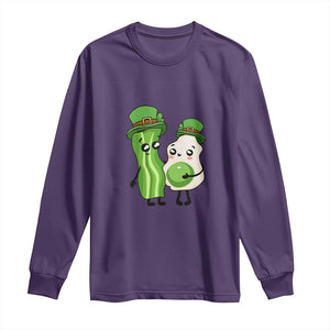 Cute Kids St Patricks Day Long Sleeve Shirt Green Eggs Green Ham Smile Face Costume TS02 Purple Print Your Wear