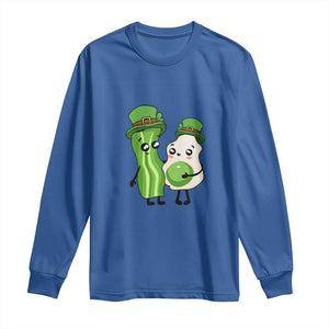 Cute Kids St Patricks Day Long Sleeve Shirt Green Eggs Green Ham Smile Face Costume TS02 Royal Blue Print Your Wear