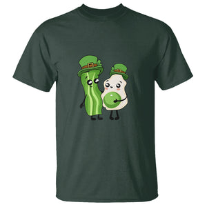 Cute Kids St. Patricks Day T Shirt Green Eggs Green Ham Smile Face Costume TS02 Dark Forest Green Printyourwear