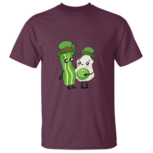 Cute Kids St. Patricks Day T Shirt Green Eggs Green Ham Smile Face Costume TS02 Maroon Printyourwear