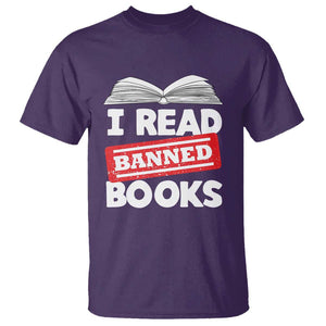 I Read Banned Books T Shirt Funny Reading Book Lovers Nerd TS02 Purple Print Your Wear