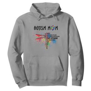 Autism Mom Hoodie She Whispered Back I Am The Storm Rainbow Dragonfly TS02 Sport Gray Printyourwear