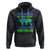 Funny Cat Hoodie The World Is A Cat Playing With Australia TS02 Black Printyourwear