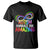 Autism Acceptance T Shirt Embrace The Amazing Spectrum Rainbow Infinity Symbol TS02 Black Printyourwear