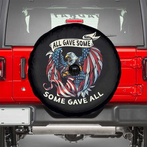 Patriotic American Eagle Spare Tire Cover All Gave Some Some Gave All US Flag 4th Of July Independence Day TS02 Black Print Your Wear