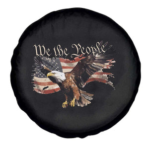 Patriotic American Eagle Spare Tire Cover We The People US Flag Freedom Tour 4th of July TS02 Print Your Wear