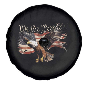 Patriotic American Eagle Spare Tire Cover We The People US Flag Freedom Tour 4th of July TS02 Print Your Wear