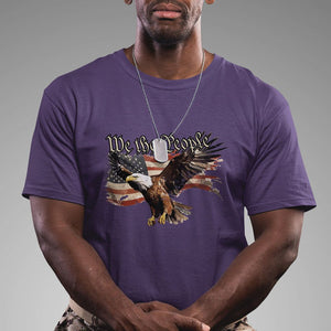 Patriotic American Eagle T Shirt We The People US Flag Freedom Tour 4th of July TS02 Purple Print Your Wear