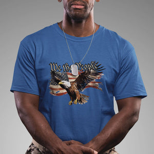 Patriotic American Eagle T Shirt We The People US Flag Freedom Tour 4th of July TS02 Royal Blue Print Your Wear