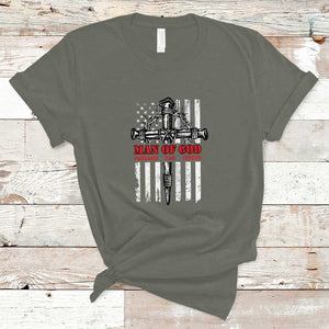 Blessed Dad T Shirt Man Of God Husband Dad Legend Christian Religious Father's Day TS02 Military Green Print Your Wear