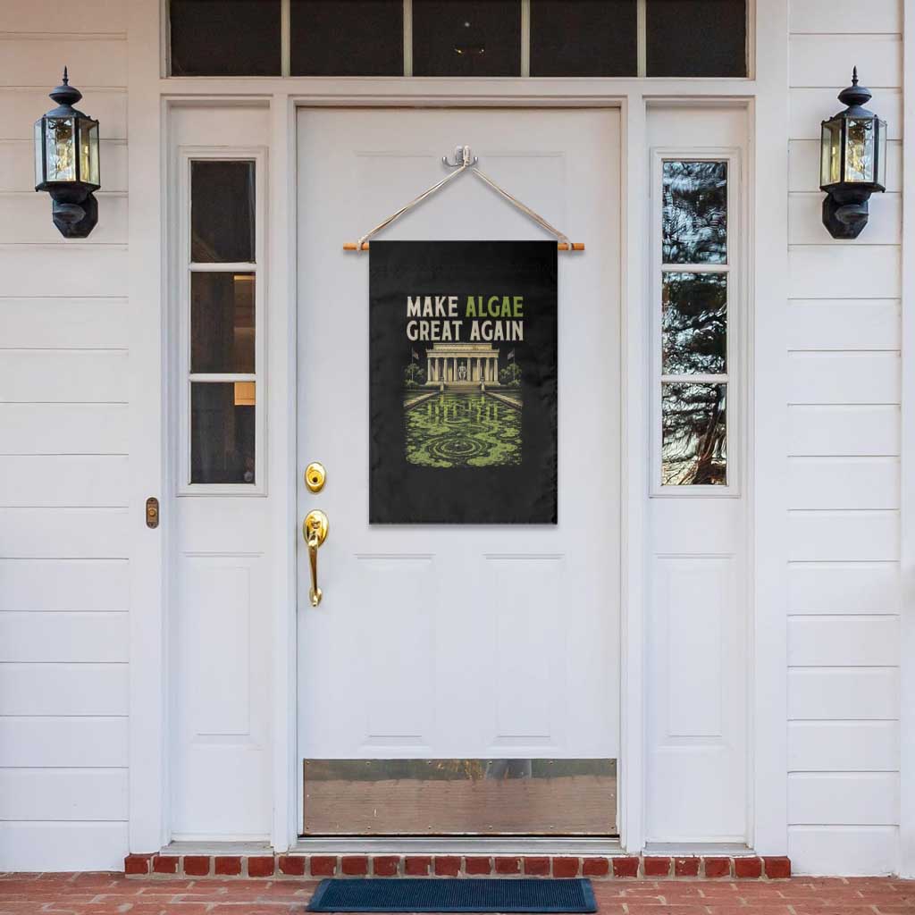 Make Algae Great Again Lincoln Memorial Reflecting Pool Graphic Garden Flag Funny Washington DC Viral Swamp Meme TS02 Print Your Wear