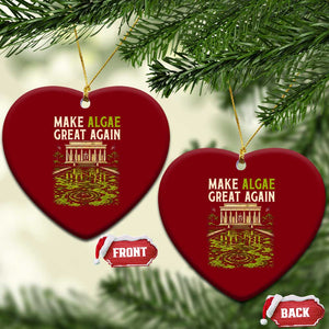 Make Algae Great Again Lincoln Memorial Reflecting Pool Graphic Ceramic Ornament Funny Washington DC Viral Swamp Meme TS02 Print Your Wear