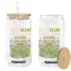 Make Algae Great Again Lincoln Memorial Reflecting Pool Graphic Glass Can Funny Washington DC Viral Swamp Meme TS02 Print Your Wear