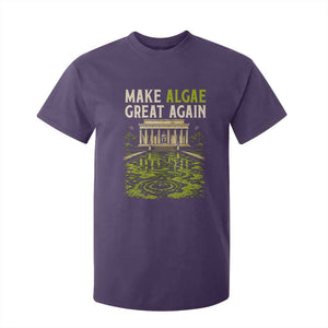 Make Algae Great Again Lincoln Memorial Reflecting Pool Graphic T Shirt For Kid Funny Washington DC Viral Swamp Meme TS02 Purple Print Your Wear