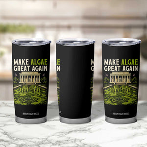 Make Algae Great Again Lincoln Memorial Reflecting Pool Graphic Tumbler Cup Funny Washington DC Viral Swamp Meme TS02 Print Your Wear