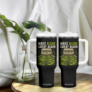 Make Algae Great Again Lincoln Memorial Reflecting Pool Graphic Tumbler With Handle Funny Washington DC Viral Swamp Meme TS02 Print Your Wear