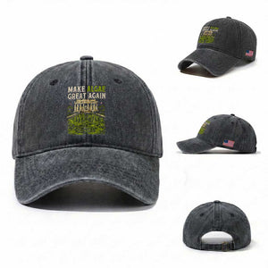 Make Algae Great Again Lincoln Memorial Reflecting Pool Graphic Washed Cotton Baseball Cap Funny Washington DC Viral Swamp Meme TS02 Washed Cap Universal Fit Dark Gray Print Your Wear