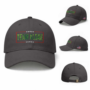 Team Algae Satire Baseball Cap Funny Lincoln Memorial Reflecting Pool Meme Parody TS02 Baseball Cap Universal Fit Dark Gray Print Your Wear