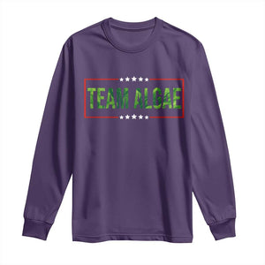 Team Algae Satire Long Sleeve Shirt Funny Lincoln Memorial Reflecting Pool Meme Parody TS02 Purple Print Your Wear