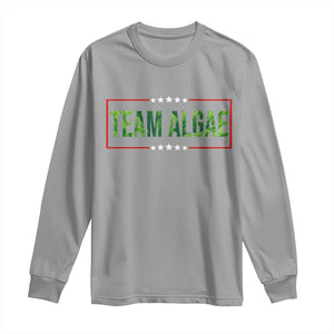 Team Algae Satire Long Sleeve Shirt Funny Lincoln Memorial Reflecting Pool Meme Parody TS02 Sport Gray Print Your Wear