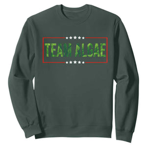 Team Algae Satire Sweatshirt Funny Lincoln Memorial Reflecting Pool Meme Parody TS02 Dark Forest Green Print Your Wear