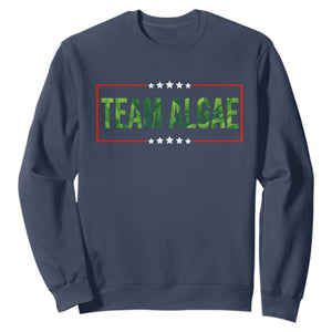 Team Algae Satire Sweatshirt Funny Lincoln Memorial Reflecting Pool Meme Parody TS02 Navy Print Your Wear
