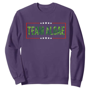 Team Algae Satire Sweatshirt Funny Lincoln Memorial Reflecting Pool Meme Parody TS02 Purple Print Your Wear