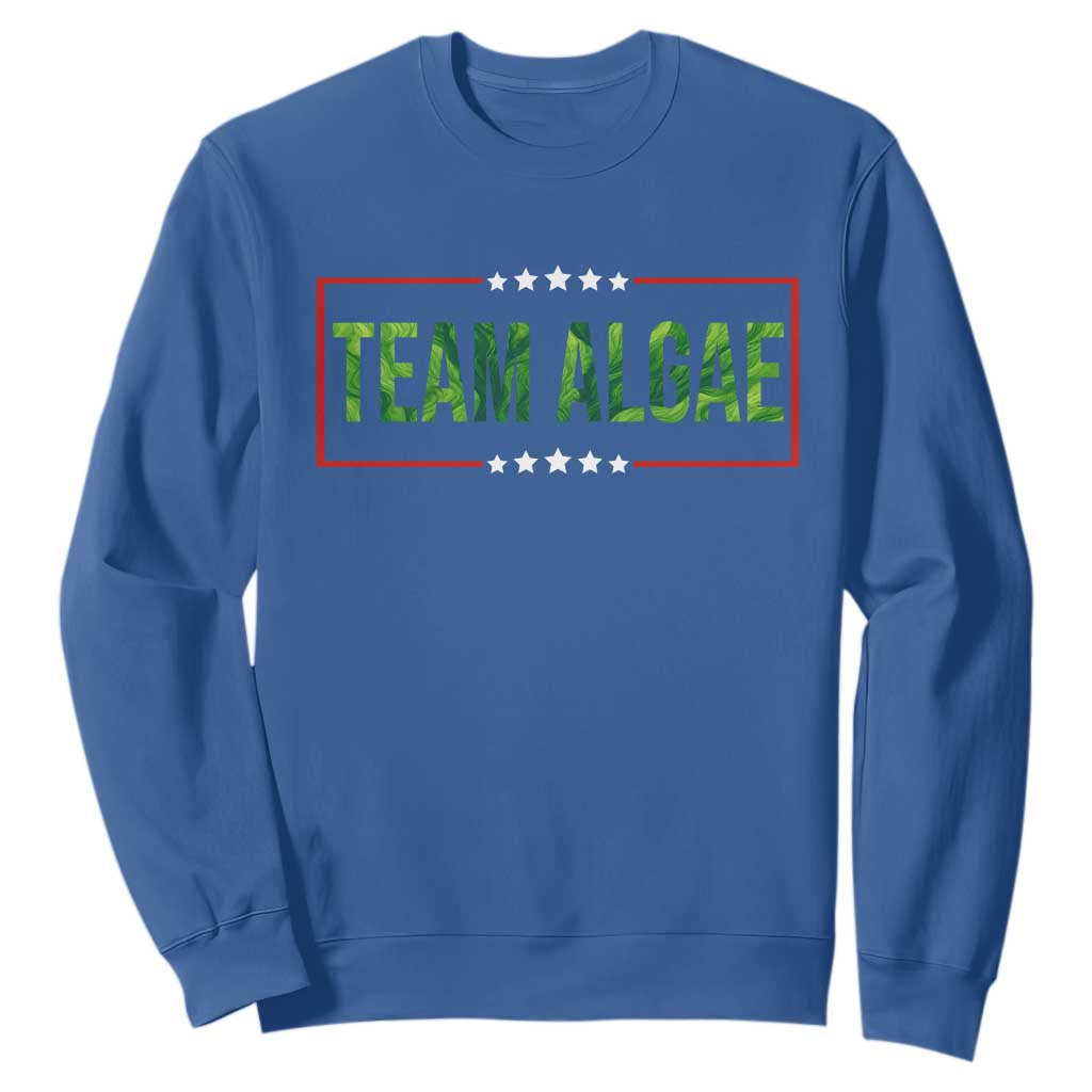 Team Algae Satire Sweatshirt Funny Lincoln Memorial Reflecting Pool Meme Parody TS02 Royal Blue Print Your Wear