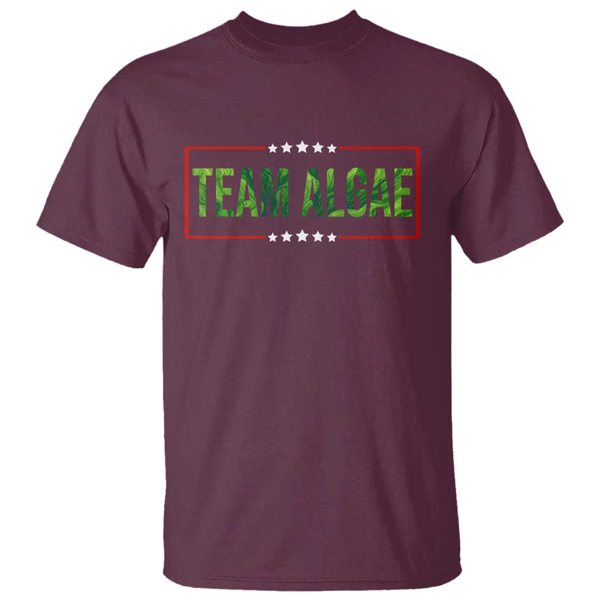 Team Algae Satire T Shirt Funny Lincoln Memorial Reflecting Pool Meme Parody TS02 Maroon Print Your Wear