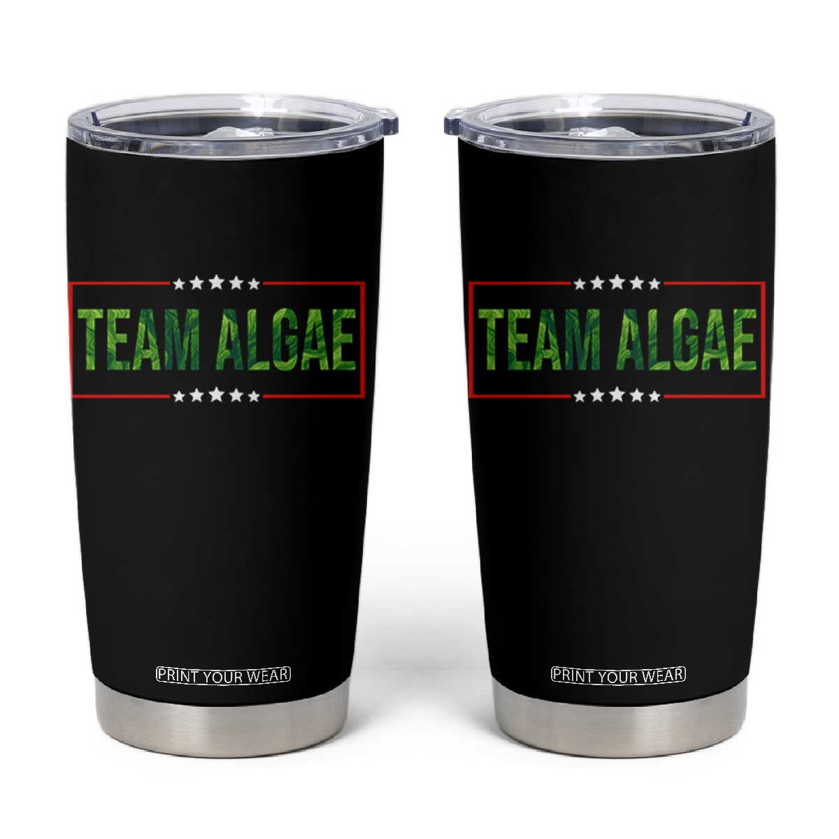 Team Algae Satire Tumbler Cup Funny Lincoln Memorial Reflecting Pool Meme Parody TS02 Black Print Your Wear