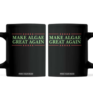 Make Algae Great Again Retro Coffee Mug Funny Lincoln Memorial Reflecting Pool Parody Meme TS02 Black Print Your Wear