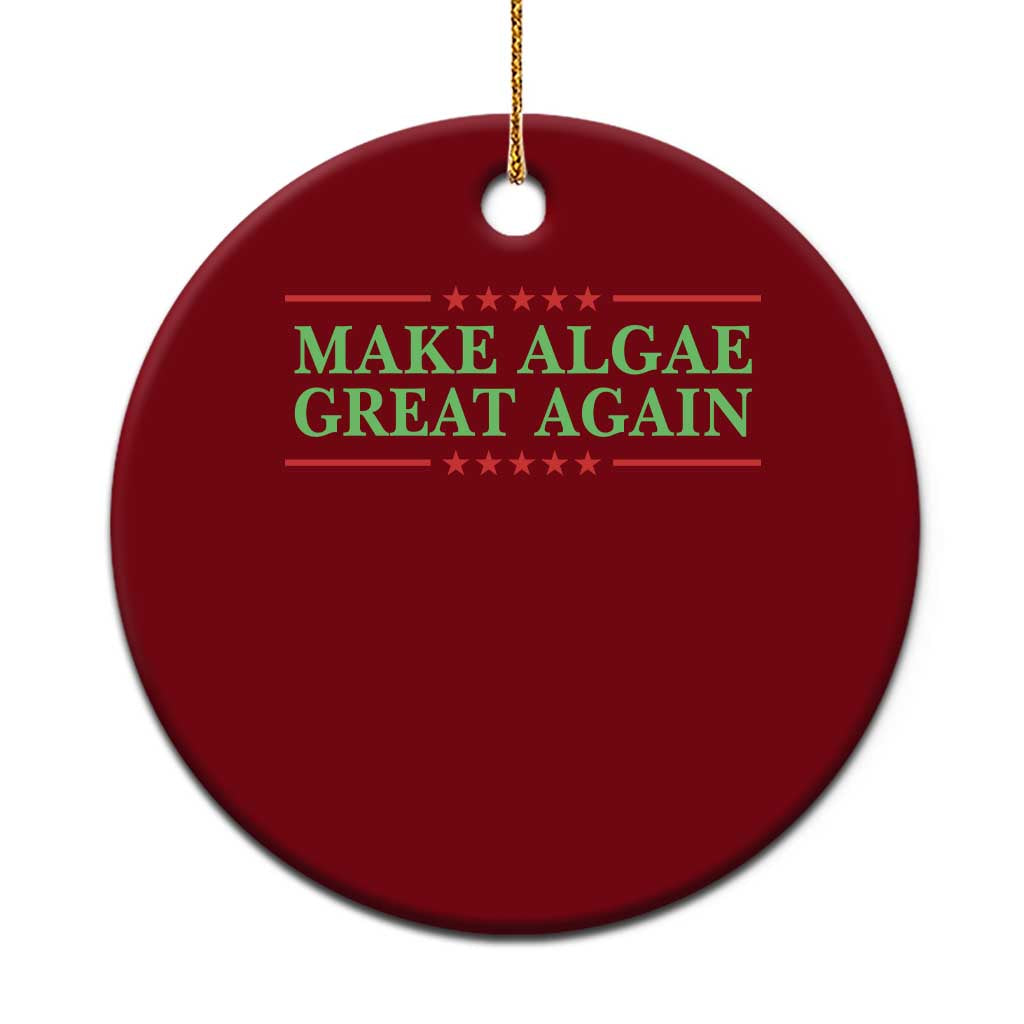 Make Algae Great Again Retro Ceramic Ornament Funny Lincoln Memorial Reflecting Pool Parody Meme TS02 1pc Red Print Your Wear