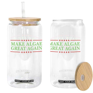 Make Algae Great Again Retro Glass Can Funny Lincoln Memorial Reflecting Pool Parody Meme TS02 Print Your Wear