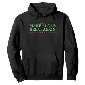 Make Algae Great Again Retro Hoodie Funny Lincoln Memorial Reflecting Pool Parody Meme TS02 Black Print Your Wear