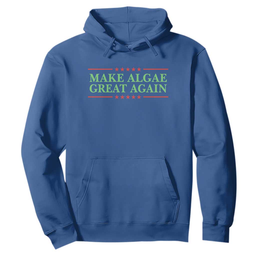 Make Algae Great Again Retro Hoodie Funny Lincoln Memorial Reflecting Pool Parody Meme TS02 Royal Blue Print Your Wear