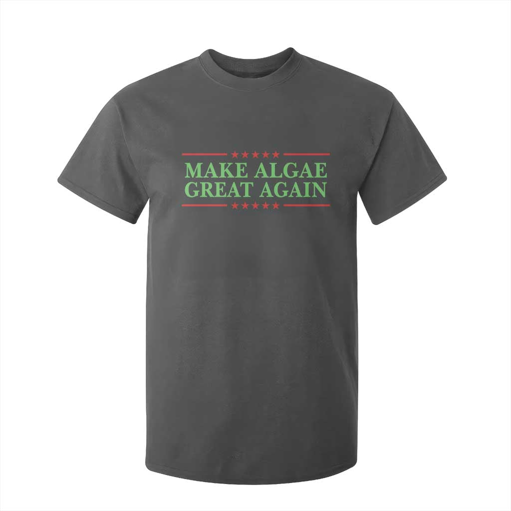Make Algae Great Again Retro T Shirt For Kid Funny Lincoln Memorial Reflecting Pool Parody Meme TS02 Dark Heather Print Your Wear
