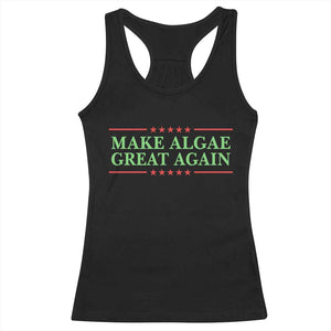 Make Algae Great Again Retro Racerback Tank Top Funny Lincoln Memorial Reflecting Pool Parody Meme TS02 Black Print Your Wear